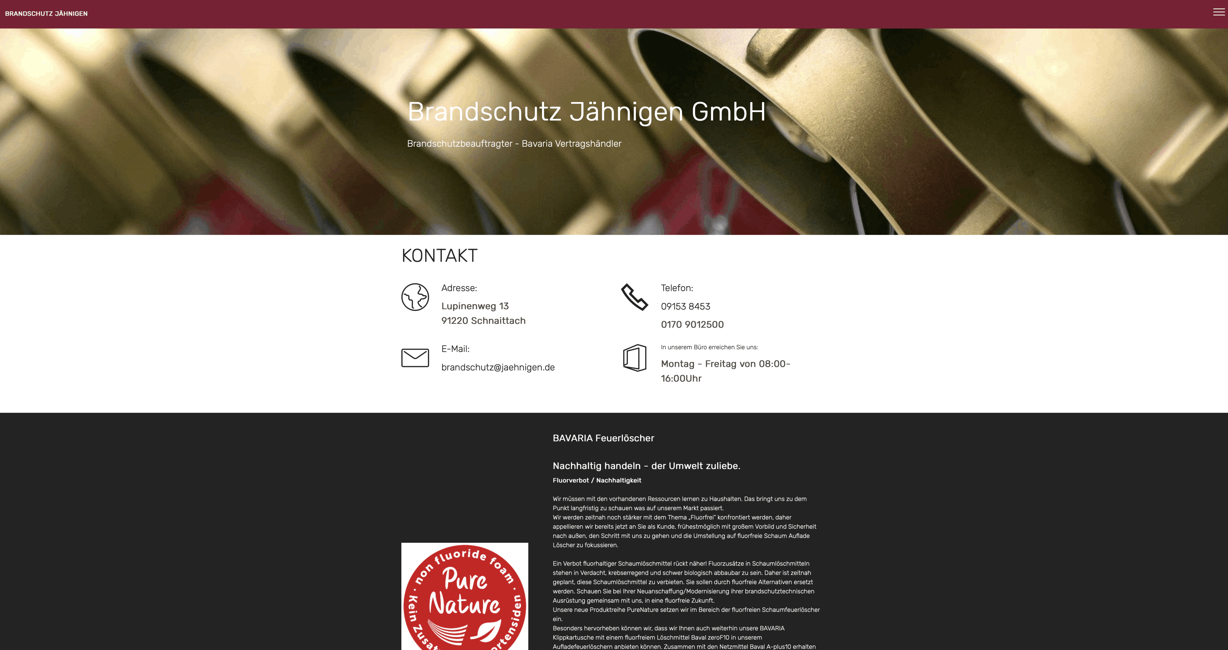 Brandschutz Jaehnigen Schnaittach Externer Link